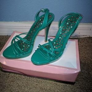 Turquoise heels